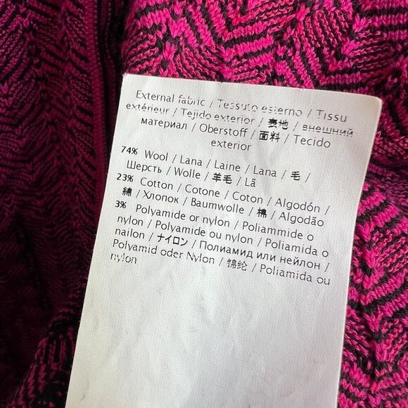 Missoni Pink Black Chevron Knit Button Cardigan Size US 8 - Picture 6 of 8